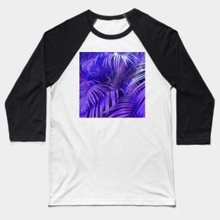 Psychedelic Magical Palm Leaves Baseball T-Shirt